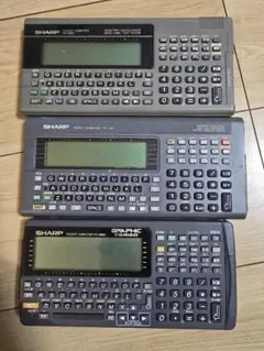 シャープのポケコン：ジャンク品 Yahoo!オークション -「ジャンクpc」(ポケットコンピュータ) の