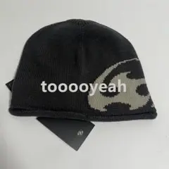 SANSANGEAR グレー ニット帽 ロゴ入り タグ付き