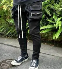 『 即日発送 』最安値 DANKE SCHON ブラック スキニーパンツ s