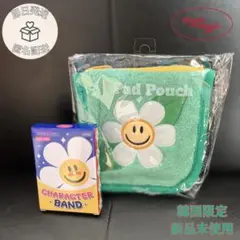 【即日発送】韓国限定 大人気 ウィグルウィグル お花マルチポーチ 絆創膏セット