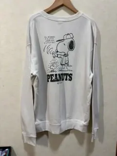 ユニクロ ピーナッツ スウェットシャツ オフホワイト M サイズ