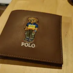 Polo Ralph Lauren 二つ折り財布 ブラウン　熊