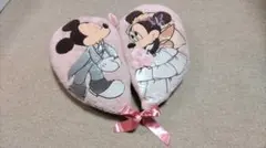 ミッキー＆ミニー ハート型クッション（セパレート可）