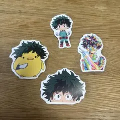 ヒロアカ 緑谷 ステッカー 4枚セット シール デク ヒーロー