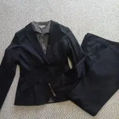 美品　スーツセットアップとシャツのセット　11号　　黒　ブラック
