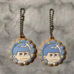おそ松さん　トレーディングラバーキーホルダー　カラ松　クッキー