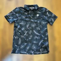 ハワイタートルベイNike DRI-FIT 黒葉柄ポロシャツ