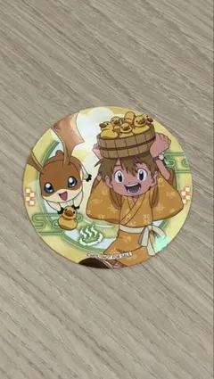 デジモンアドベンチャー デジモン 高石タケル パタモン 缶バッジ 高石タケル＆パタモン】 デジモンアドベンチャー 缶バッジ