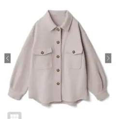 オーバーサイズフェイクウールジャケット