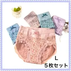 【新品】ショーツ 5枚 深め レディース 高通気性 ハイウエスト　温活　妊活