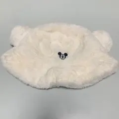 ディズニー・ミッキー耳付きふわふわバケットハット(ホワイト)