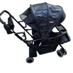 KATOJI　2人乗り　ベビーカー　レインカバーおまけ付き 二人でゴーDX 2人乗りベビーカー KATOJI レインカバー付き