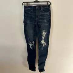 American Eagle ダメージデニム　ストレッチ