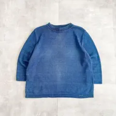 1990's~ BLUE WILLIS インディゴ コットンニット セーター