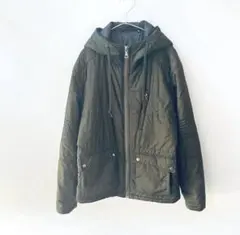 ユニクロ　UNIQLO ブルゾン　ジャケット　フード付き　カーキ