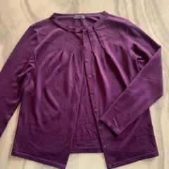 ALBERTA FERRETTI 紫色 長袖カーディガン