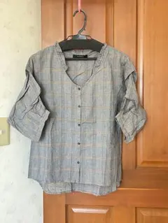 w closet チェック柄　トップス　ブラウス