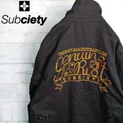 【大人気】Subciety ジャケット ロゴ ブルゾン   2593