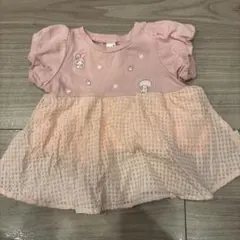 après les cours マイメロ ピアノギンガムぺラムチュニック80