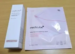 メディキューブ　PDRNピンクゼリーセラムミスト　ピンクコラーゲンゲルマスク