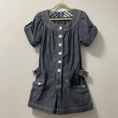 【美品】BURBERRY BLUE LABEL デニムサロペット 半袖 38 M