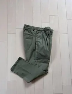 美品】PT スラックス 着用回数少 オリーブグリーン センタープレス 48