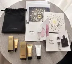 CHANEL 香水.ファン.美容液.メッセージカード.ポーチ 9点セット