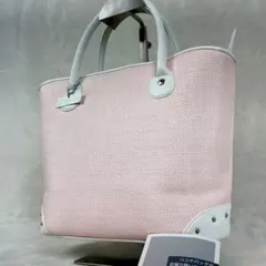 【未使用品✨】銀座WAKO ハンドバッグ ベビーピンク レザー 本革 バイカラーのサムネイル