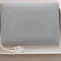 ゲストブック 淡いブルー