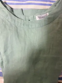 FRENCH LINEN 半袖ブラウス 麻100のサムネイル