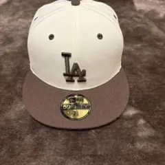 New Era 59FIFTY キャップ 7 1/4 アイボリー/ブラウン