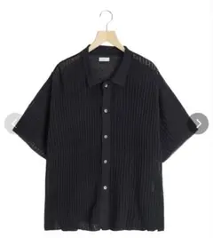 YOKE RIB KNIT Sheer Shirt リブニットシアーシャツヨークのサムネイル