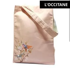 新品・ロクシタン L'OCCITANE トートバッグ　ピンク鳥のサムネイル