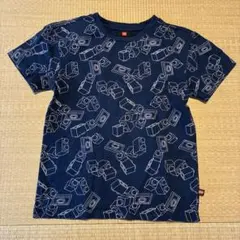 LEGO ネイビー ブロック柄 Tシャツ　130のサムネイル