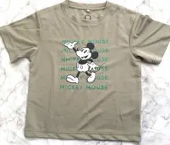 新品✨Disney ミッキーマウス Tシャツ カーキ 120cm