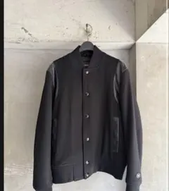 EMPORIO ARMANI varsity jacket スタジャン ブラック