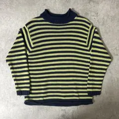 珍品 90s LANDS'END roll-neck cotton knit