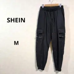 美品　SHEIN　シーイン　ブラックカーゴパンツ　レディース　Mサイズ　/166