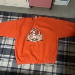 スピンズ　オレンジ スウェット トレーナー　裏起毛