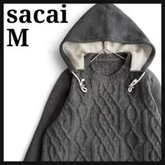 JACKSON MATISSE カウチンニットジップアップパーカー アルパカ混 