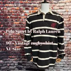 XLサイズ 90’s ビンテージ ラグビーシャツ ポロスポーツ