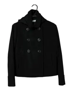 【美品】earth music&ecologyフード付きジャケット 黒 シンプル