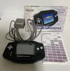 ゲームボーイアドバンス 黒GBA(AGB-01) 本体　箱 ACアダプター付き