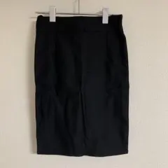 黒の膝丈スカート　サイズフリー（Mサイズくらい）