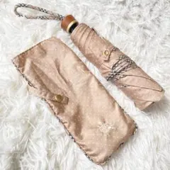 【極美品】バーバリー 折りたたみ傘 ノバチェック ドット ホースロゴ