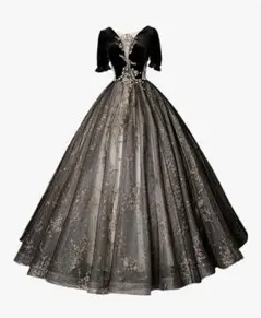 カラードレス、パーティードレス 黒 演奏会 パーティー