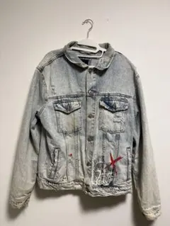 ZARA ペイントデニムジャケット