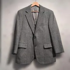 BURBERRY LONDON カシミヤチェックテーラードジャケット グレーのサムネイル