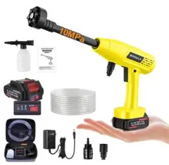 高圧洗浄機 コードレス 充電式 10MPa圧力 30000mAh 最大噴PMAM