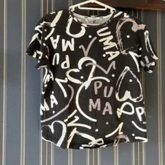 PUMA グラフィックプリント Tシャツ 黒